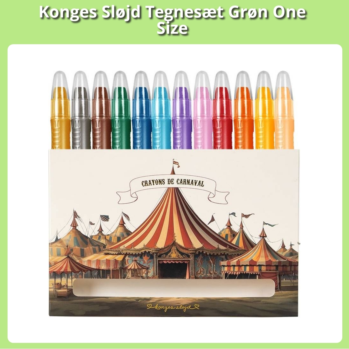 Anmeldelse af Konges Sløjd Tegnesæt Grøn One Size