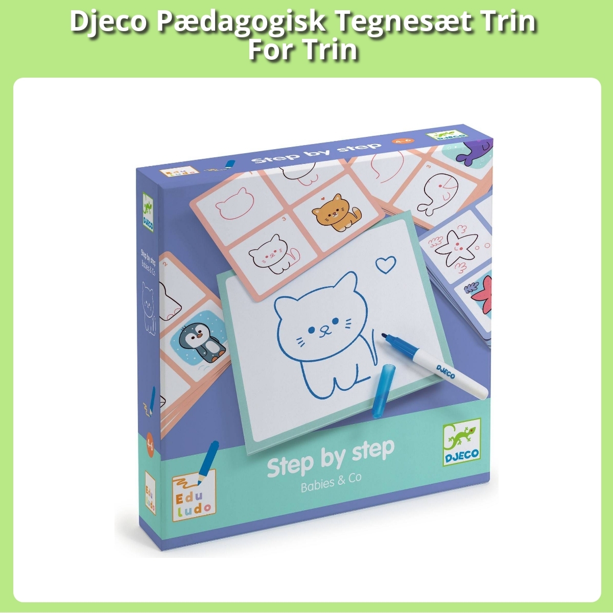 Anmeldelse af Djeco Pædagogisk Tegnesæt Trin For Trin
