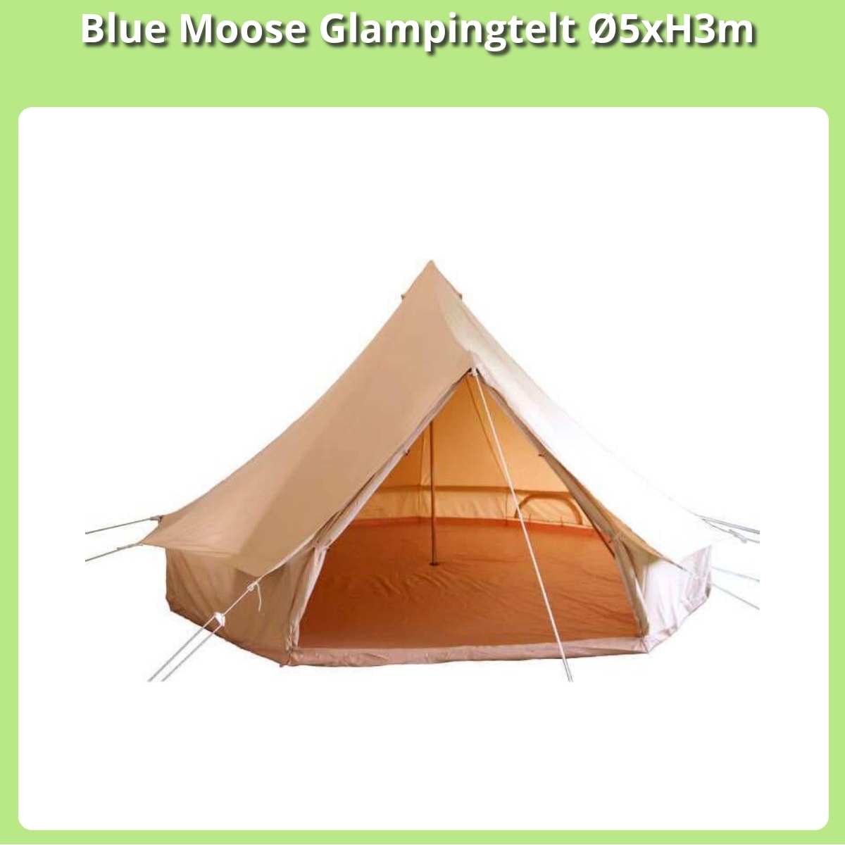 Anmeldelse af Blue Moose Glampingtelt Ø5xH3m