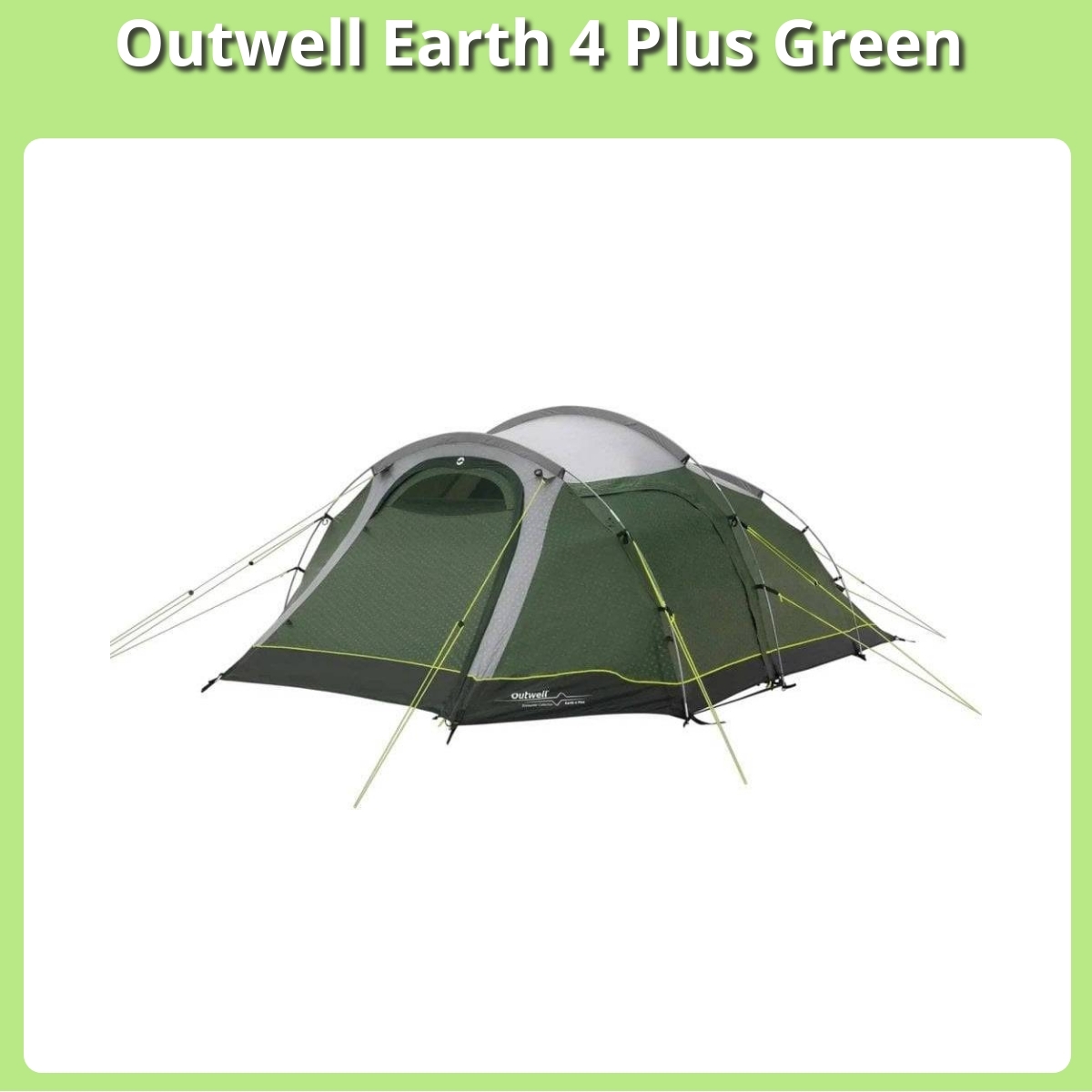 Anmeldelse af Outwell Earth 4 Plus Green