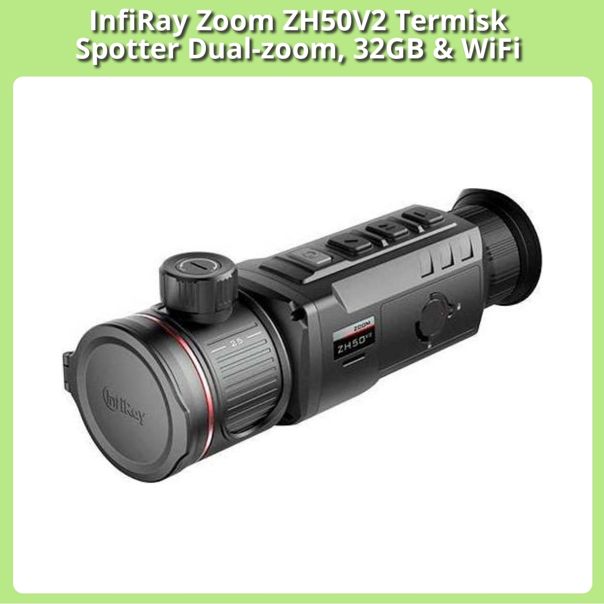 Anmeldelse af InfiRay Zoom ZH50V2 Termisk Spotter Dual-zoom, 32GB & WiFi