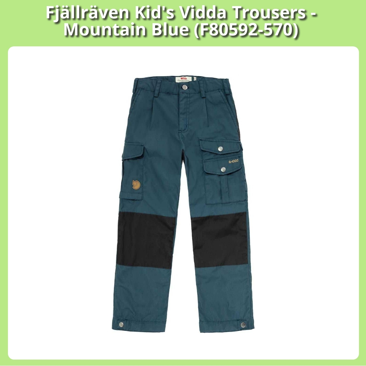 Anmeldelse af Fjällräven Kid's Vidda Trousers - Mountain Blue (F80592-570)