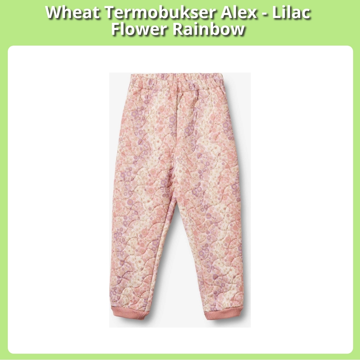 Anmeldelse af Wheat Termobukser Alex - Lilac Flower Rainbow