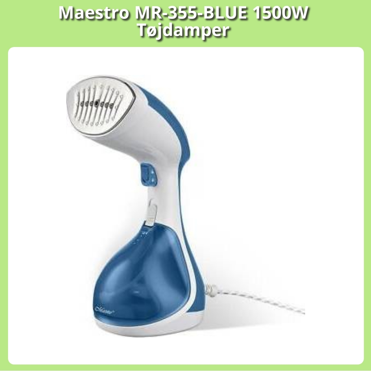 Anmeldelse af Maestro MR-355-BLUE 1500W Tøjdamper
