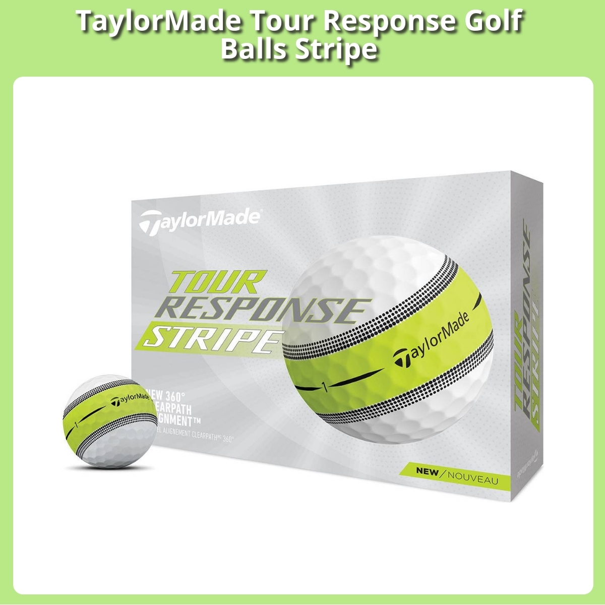 Anmeldelse af TaylorMade Tour Response Golf Balls Stripe