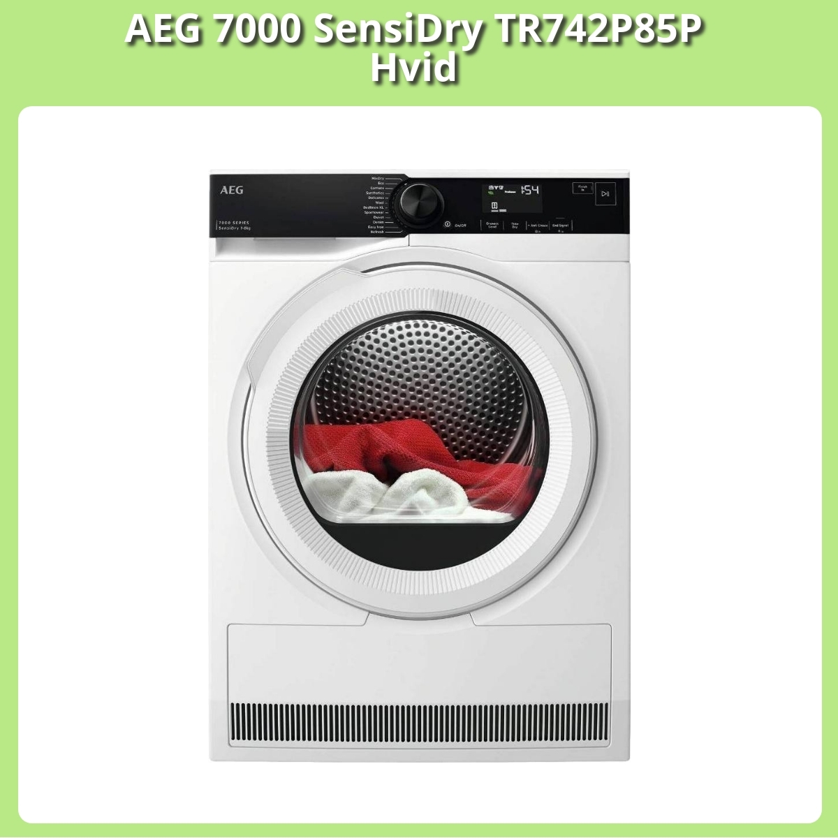 Anmeldelse af AEG 7000 SensiDry TR742P85P Hvid