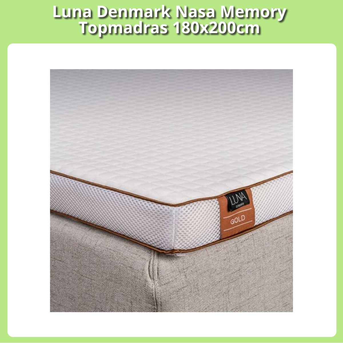 Anmeldelse af Luna Denmark Nasa Memory Topmadras 180x200cm