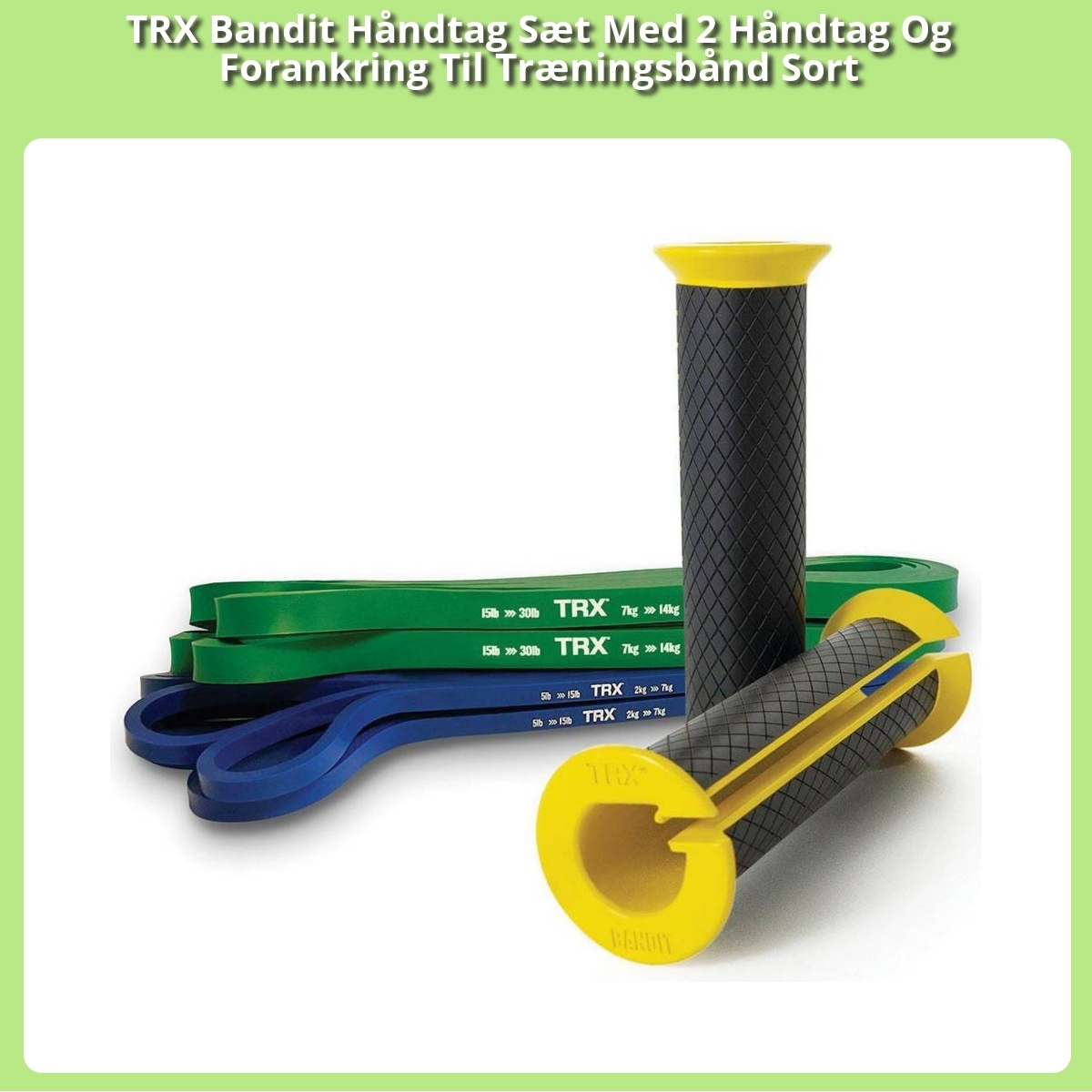 Anmeldelse af TRX Bandit Håndtag Sæt Med 2 Håndtag Og Forankring Til Træningsbånd Sort