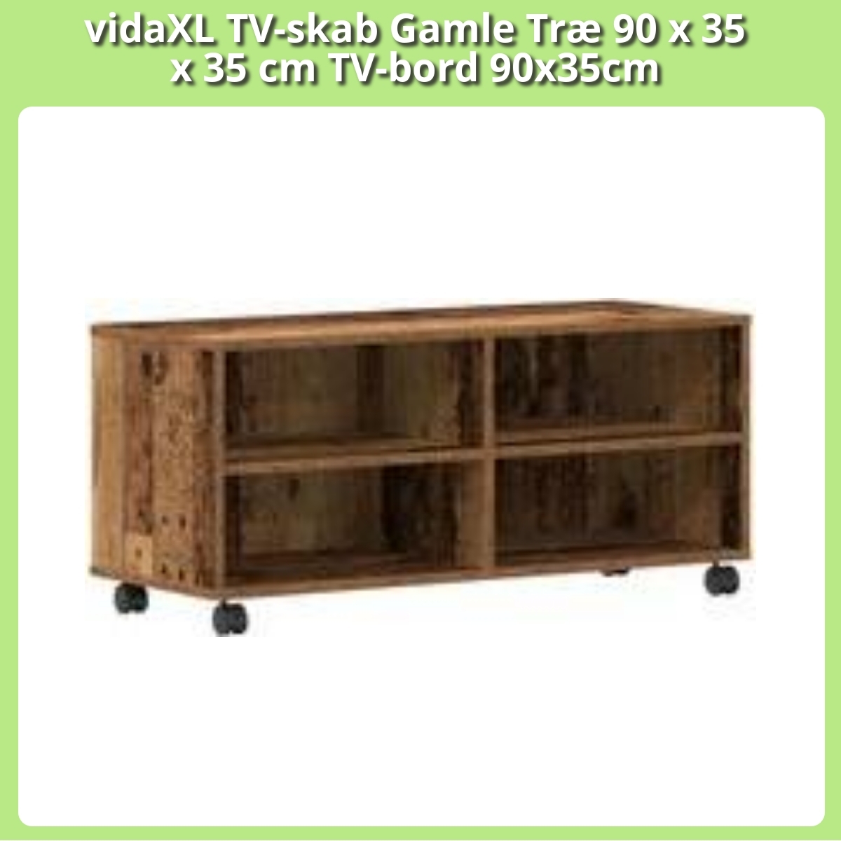 Anmeldelse af vidaXL TV-skab Gamle Træ 90 x 35 x 35 cm TV-bord 90x35cm