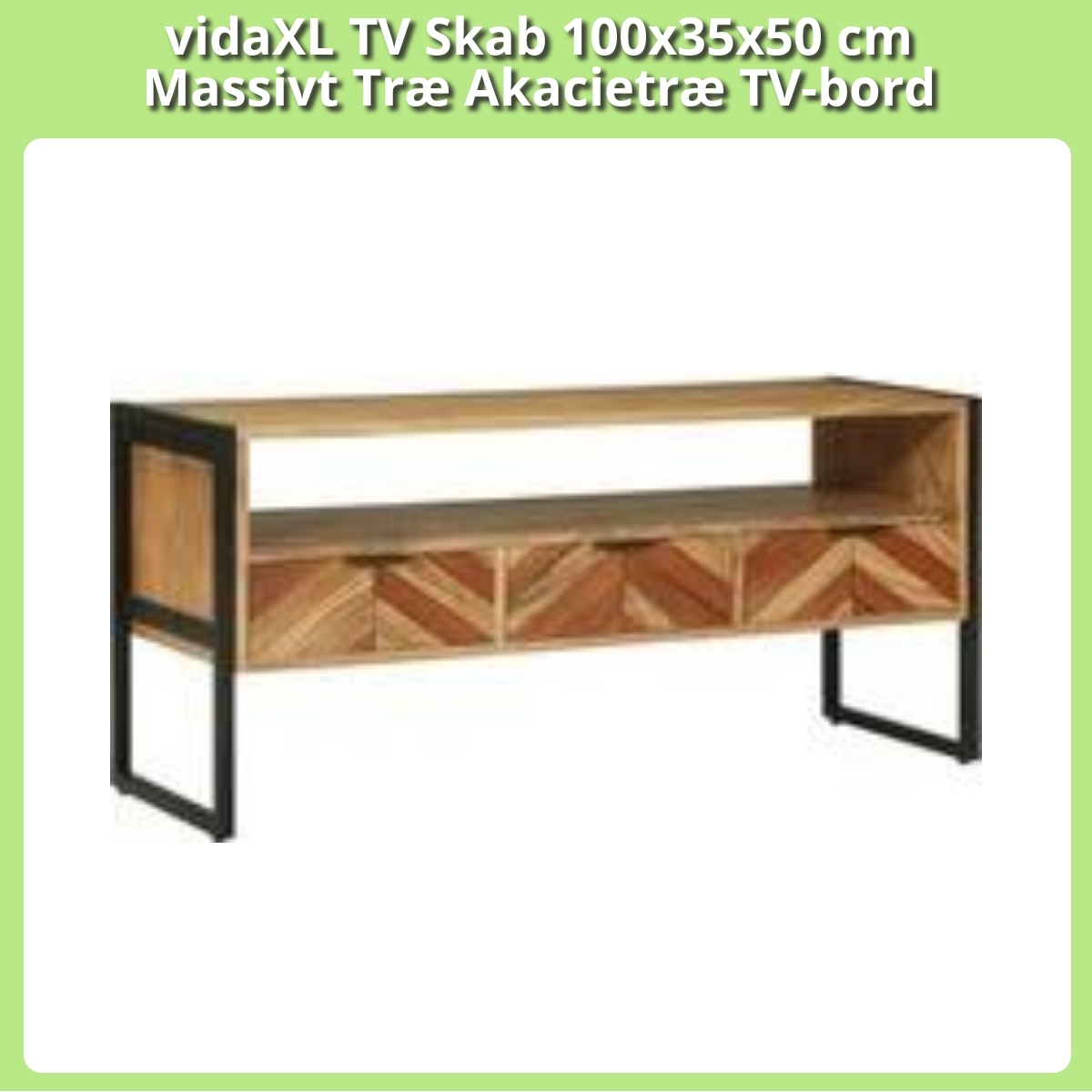Anmeldelse af vidaXL TV Skab 100x35x50 cm Massivt Træ Akacietræ TV-bord