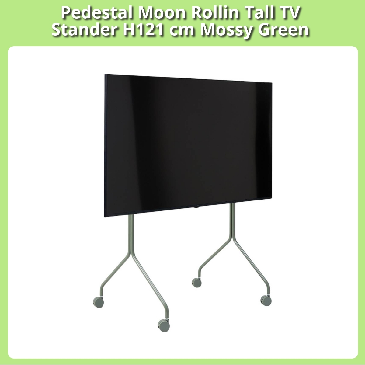 Anmeldelse af Pedestal Moon Rollin Tall TV Stander H121 cm Mossy Green