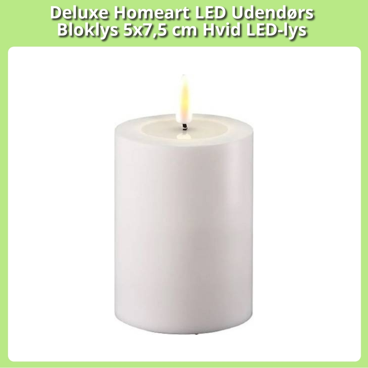 Anmeldelse af Deluxe Homeart LED Udendørs Bloklys 5x7,5 cm Hvid LED-lys