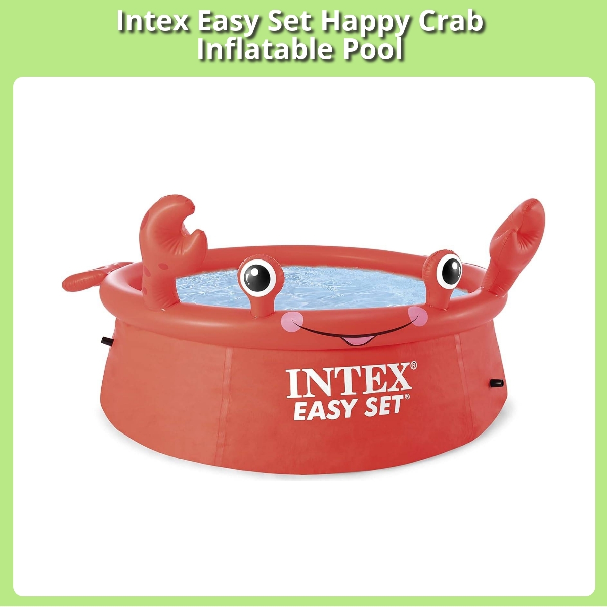 Anmeldelse af Intex Easy Set Happy Crab Inflatable Pool