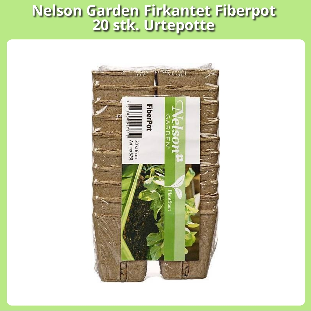 Anmeldelse af Nelson Garden Firkantet Fiberpot 20 stk. Urtepotte