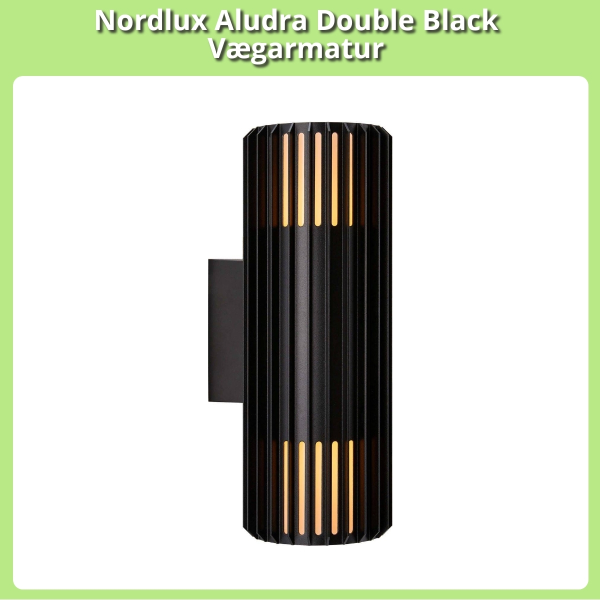 Anmeldelse af Nordlux Aludra Double Black Vægarmatur