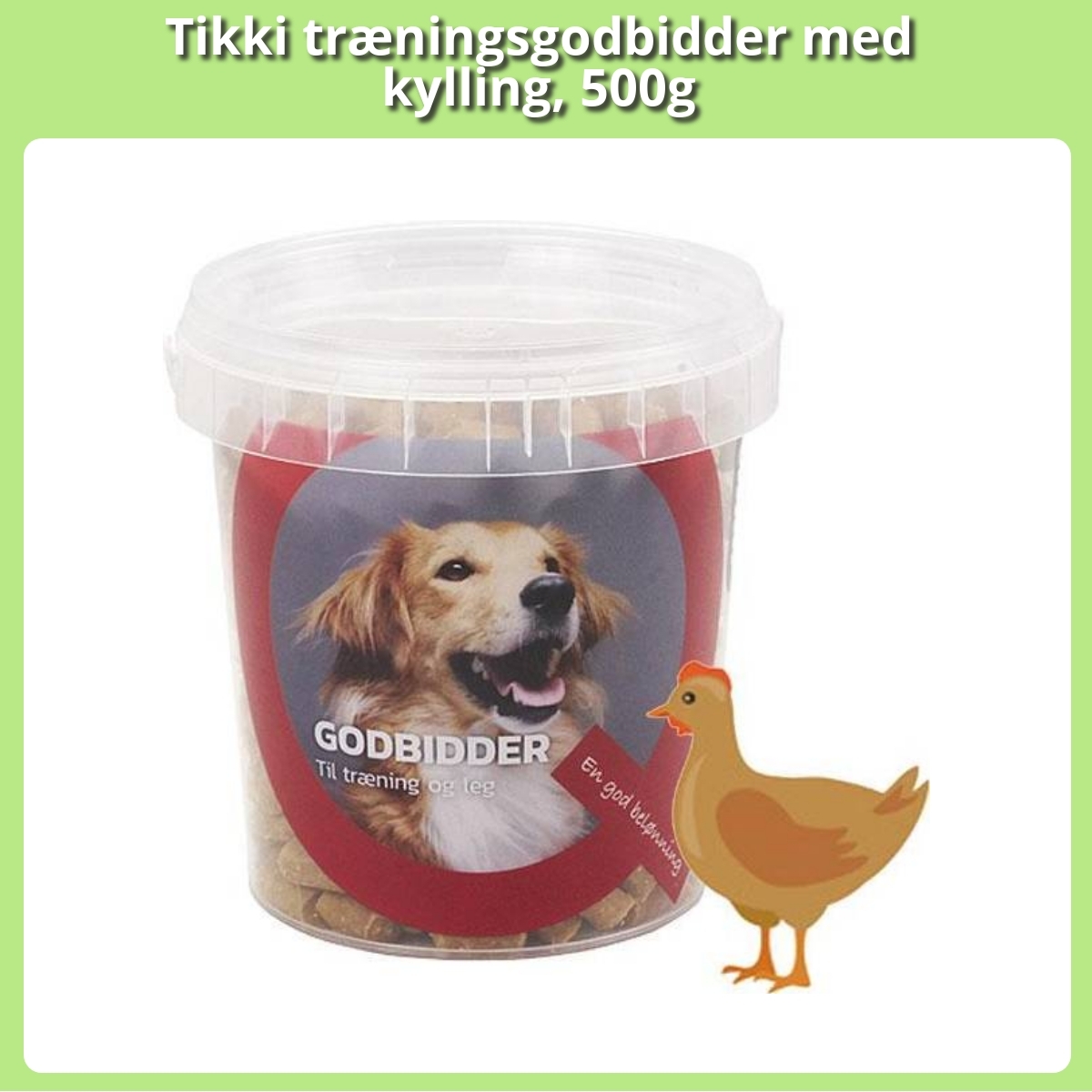 Anmeldelse af Tikki træningsgodbidder med kylling, 500g