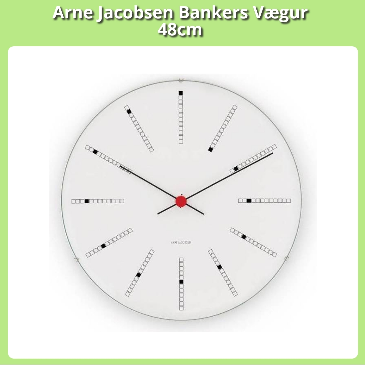 Anmeldelse af Arne Jacobsen Bankers Vægur 48cm