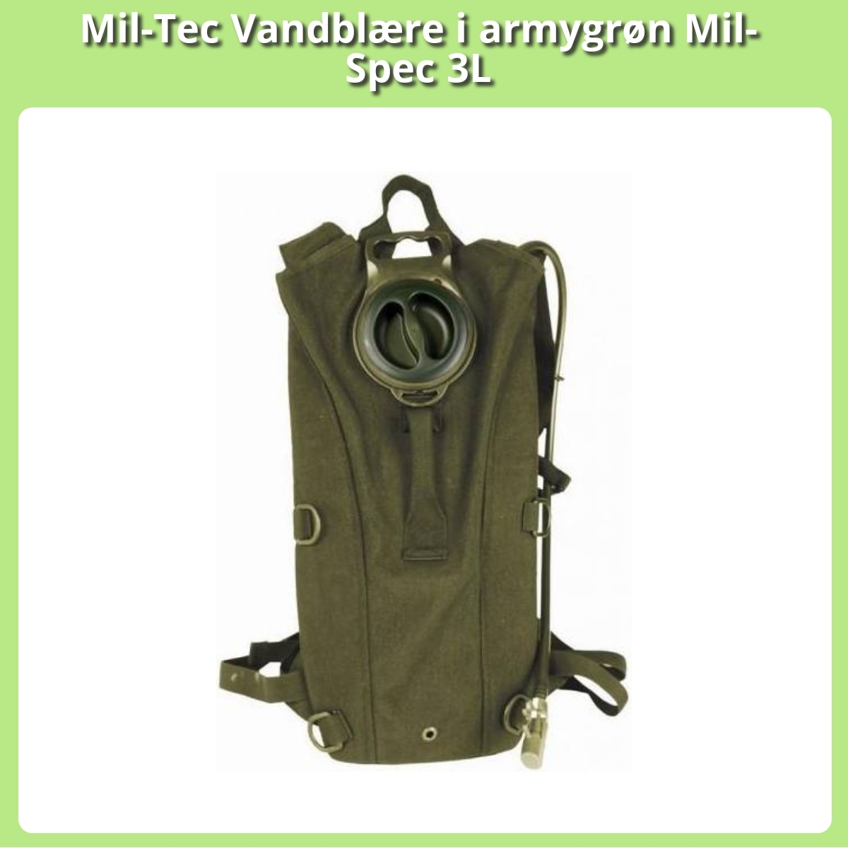 Anmeldelse af Mil-Tec Vandblære i armygrøn Mil-Spec 3L