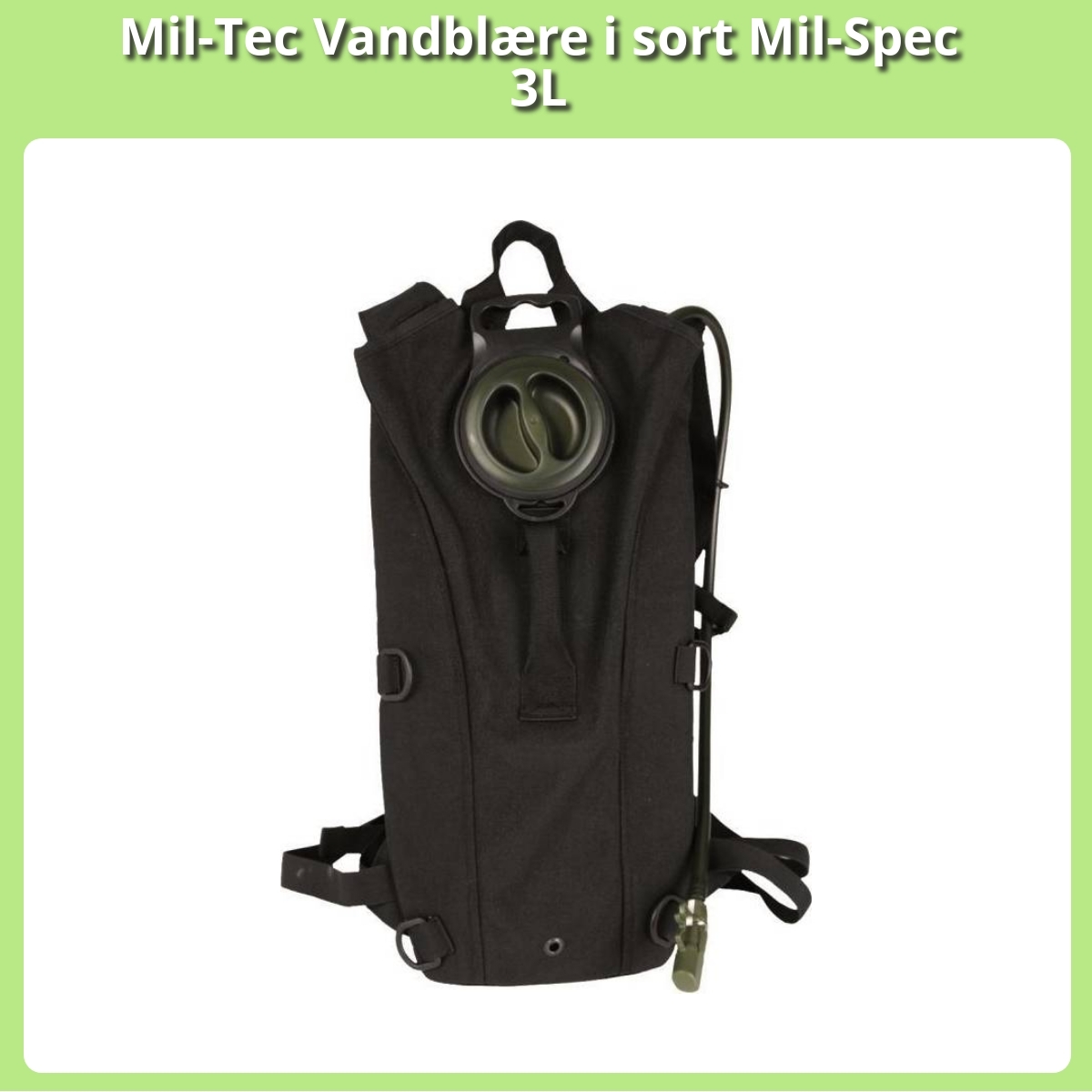 Anmeldelse af Mil-Tec Vandblære i sort Mil-Spec 3L