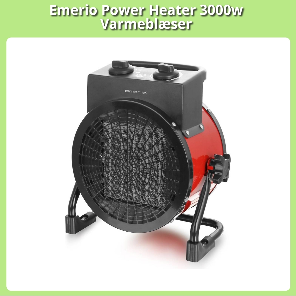 Anmeldelse af Emerio Power Heater 3000w Varmeblæser