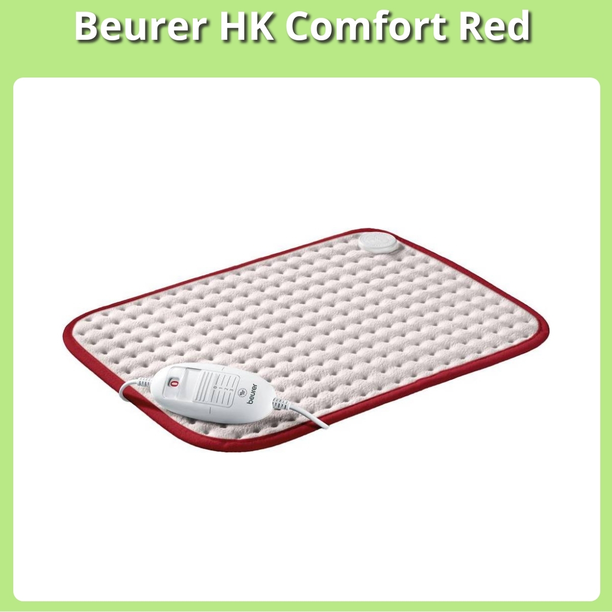 Anmeldelse af Beurer HK Comfort Red