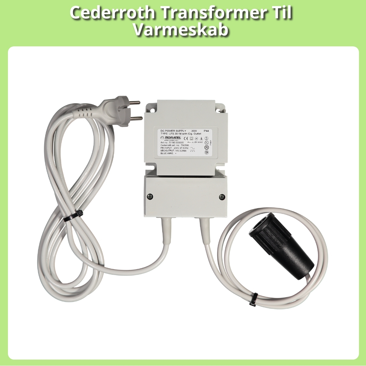 Anmeldelse af Cederroth Transformer Til Varmeskab