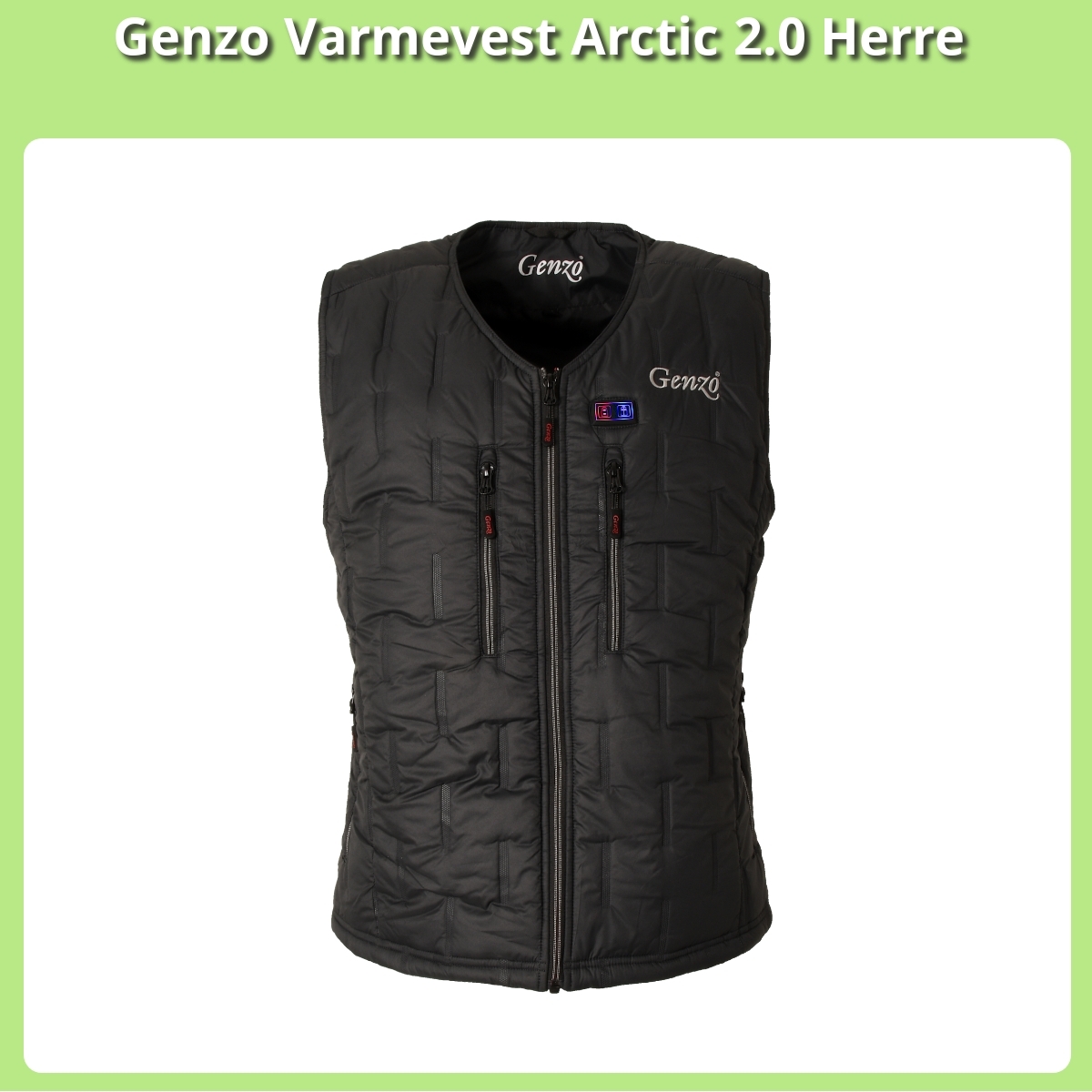 Anmeldelse af Genzo Varmevest Arctic 2.0 Herre