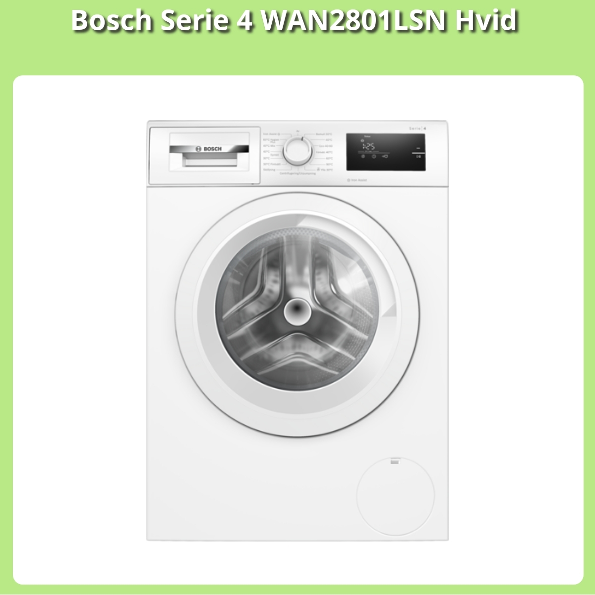 Anmeldelse af Bosch Serie 4 WAN2801LSN Hvid