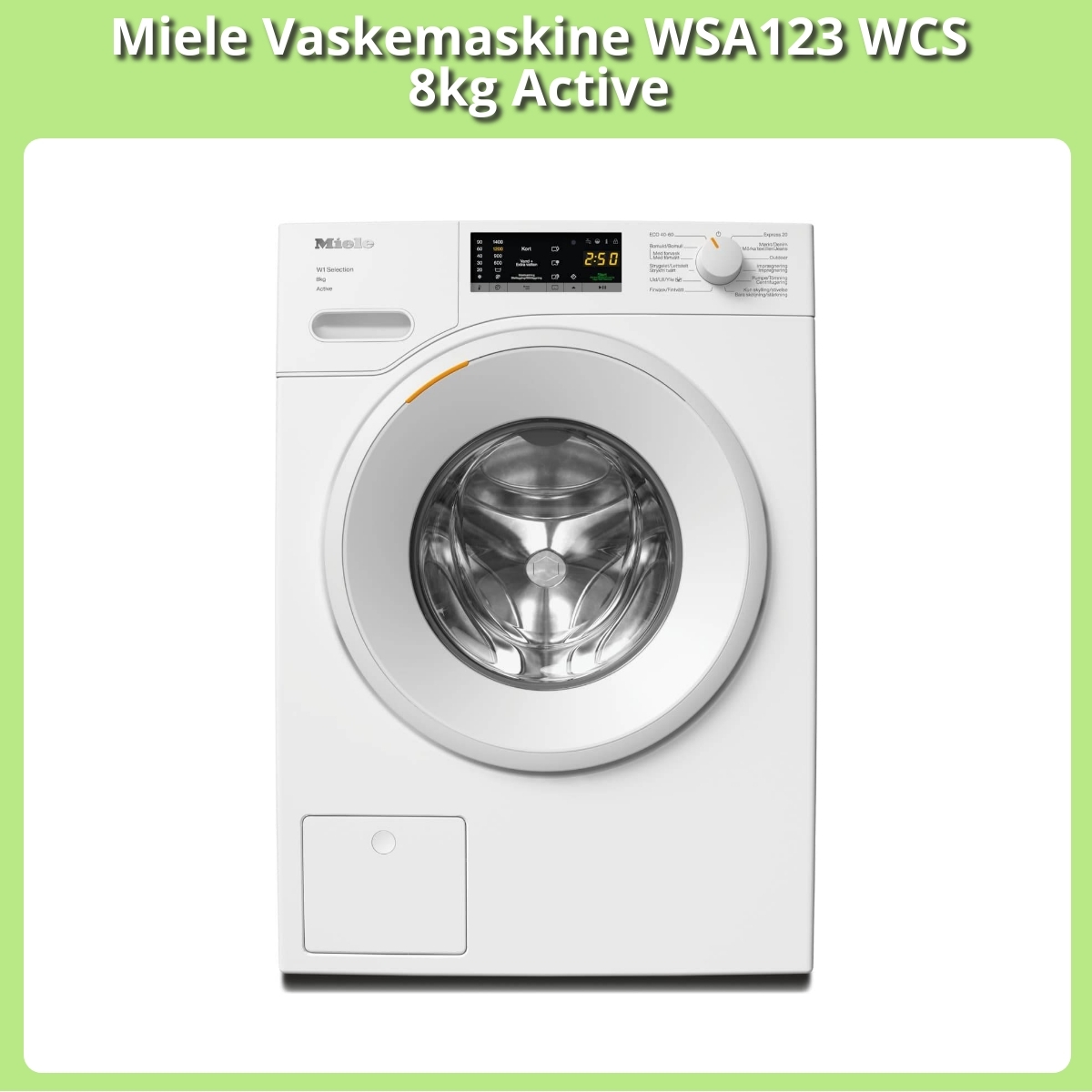 Anmeldelse af Miele Vaskemaskine WSA123 WCS 8kg Active