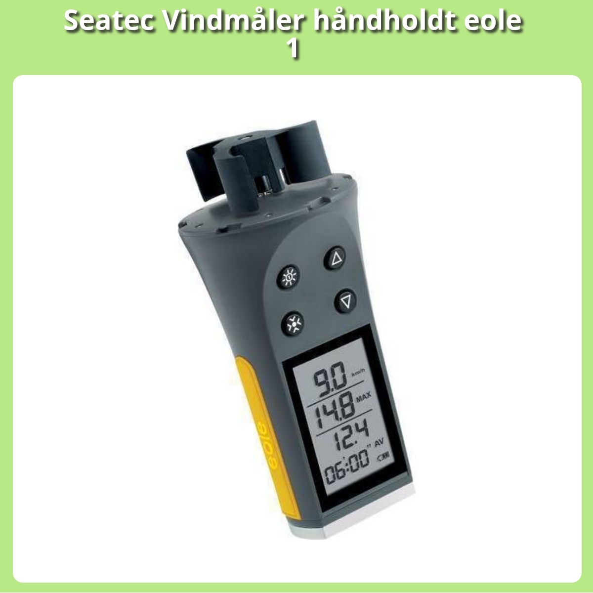 Anmeldelse af Seatec Vindmåler håndholdt eole 1