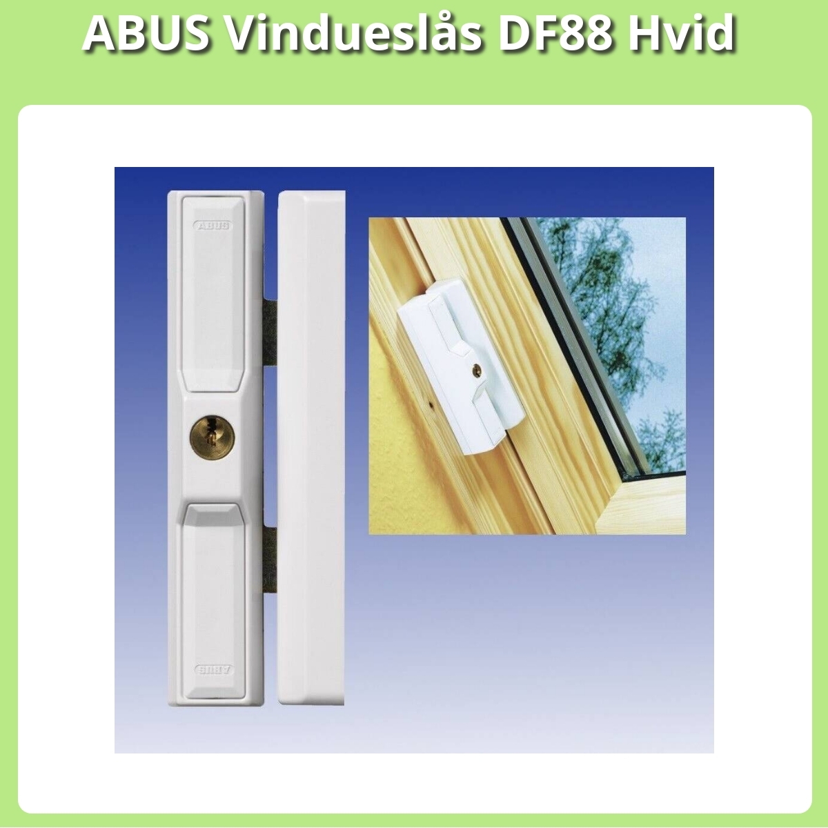 Anmeldelse af ABUS Vindueslås DF88 Hvid