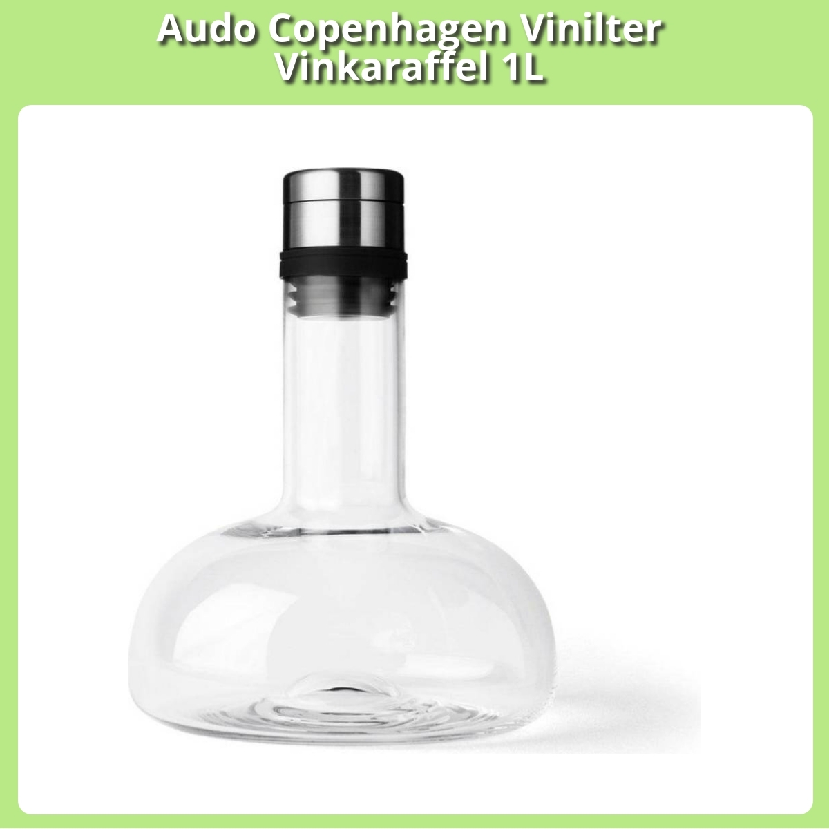 Anmeldelse af Audo Copenhagen Vinilter Vinkaraffel 1L