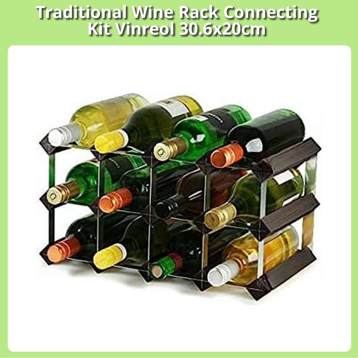 Anmeldelse af Traditional Wine Rack Connecting Kit Vinreol 30.6x20cm
