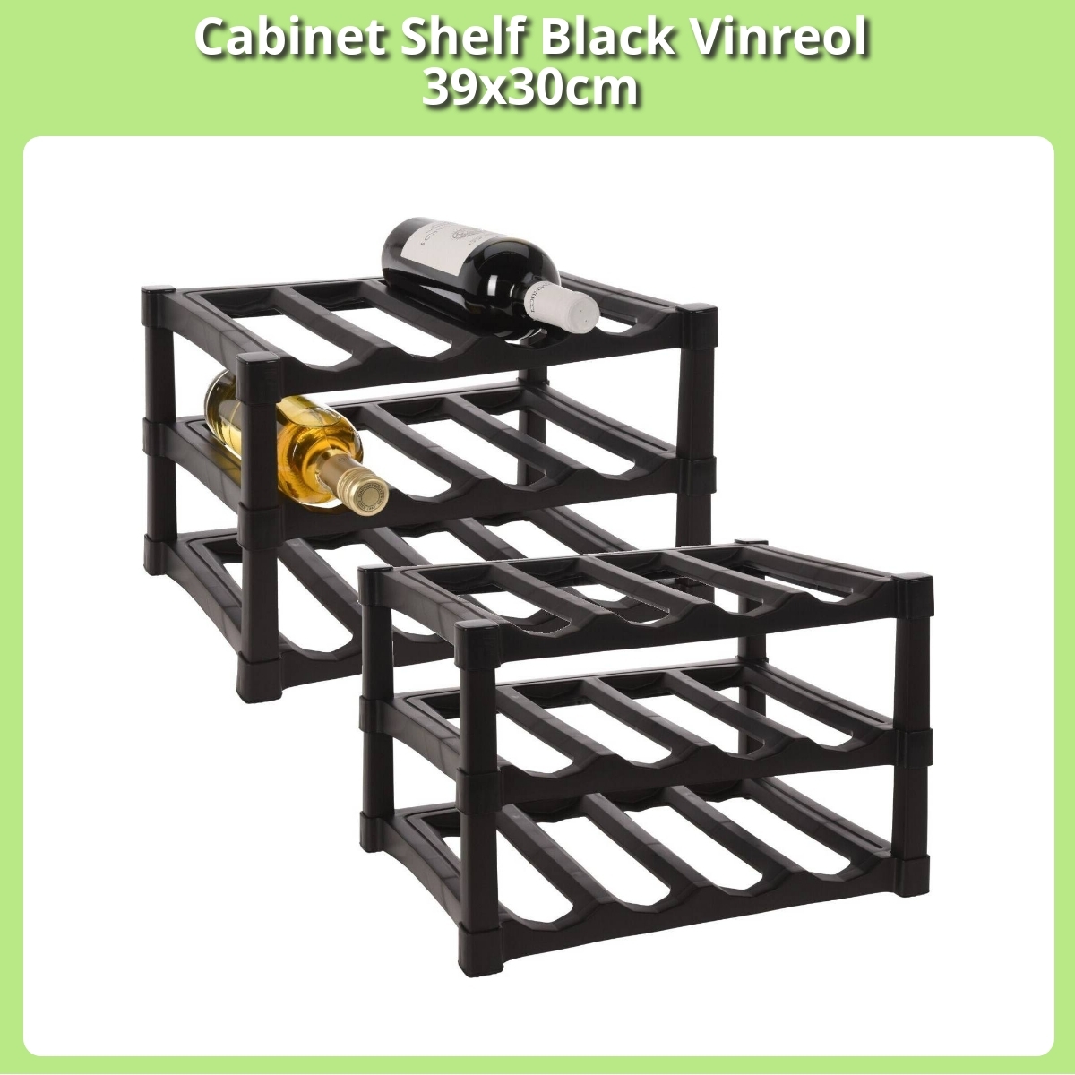 Anmeldelse af Cabinet Shelf Black Vinreol 39x30cm