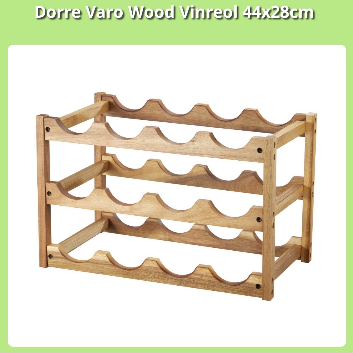 Anmeldelse af Dorre Varo Wood Vinreol 44x28cm
