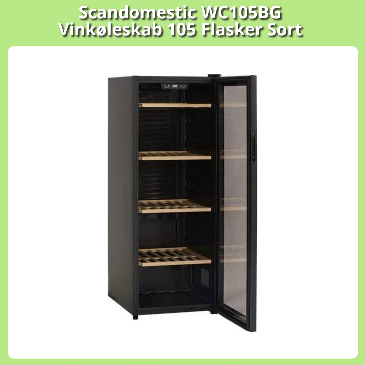 Anmeldelse af Scandomestic WC105BG Vinkøleskab 105 Flasker Sort