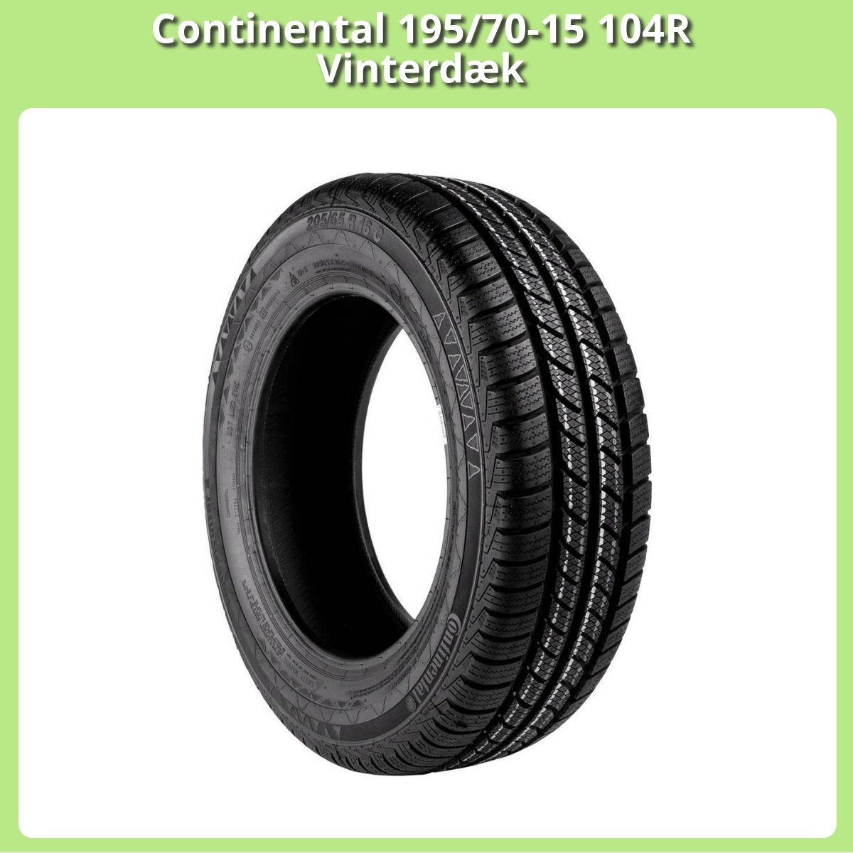Anmeldelse af Continental 195/70-15 104R Vinterdæk