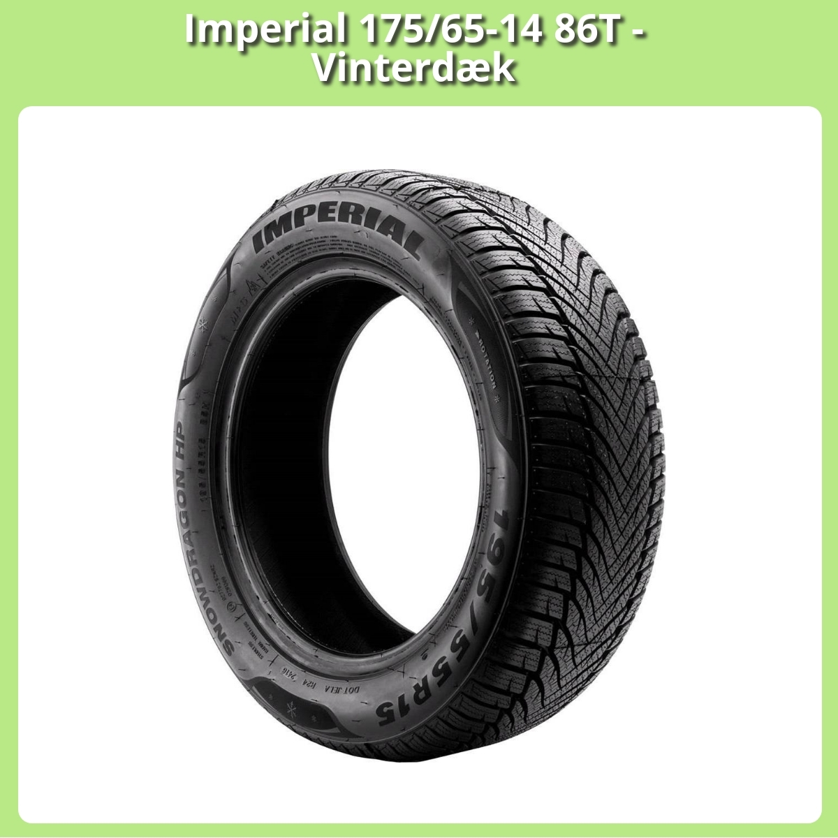 Anmeldelse af Imperial 175/65-14 86T - Vinterdæk