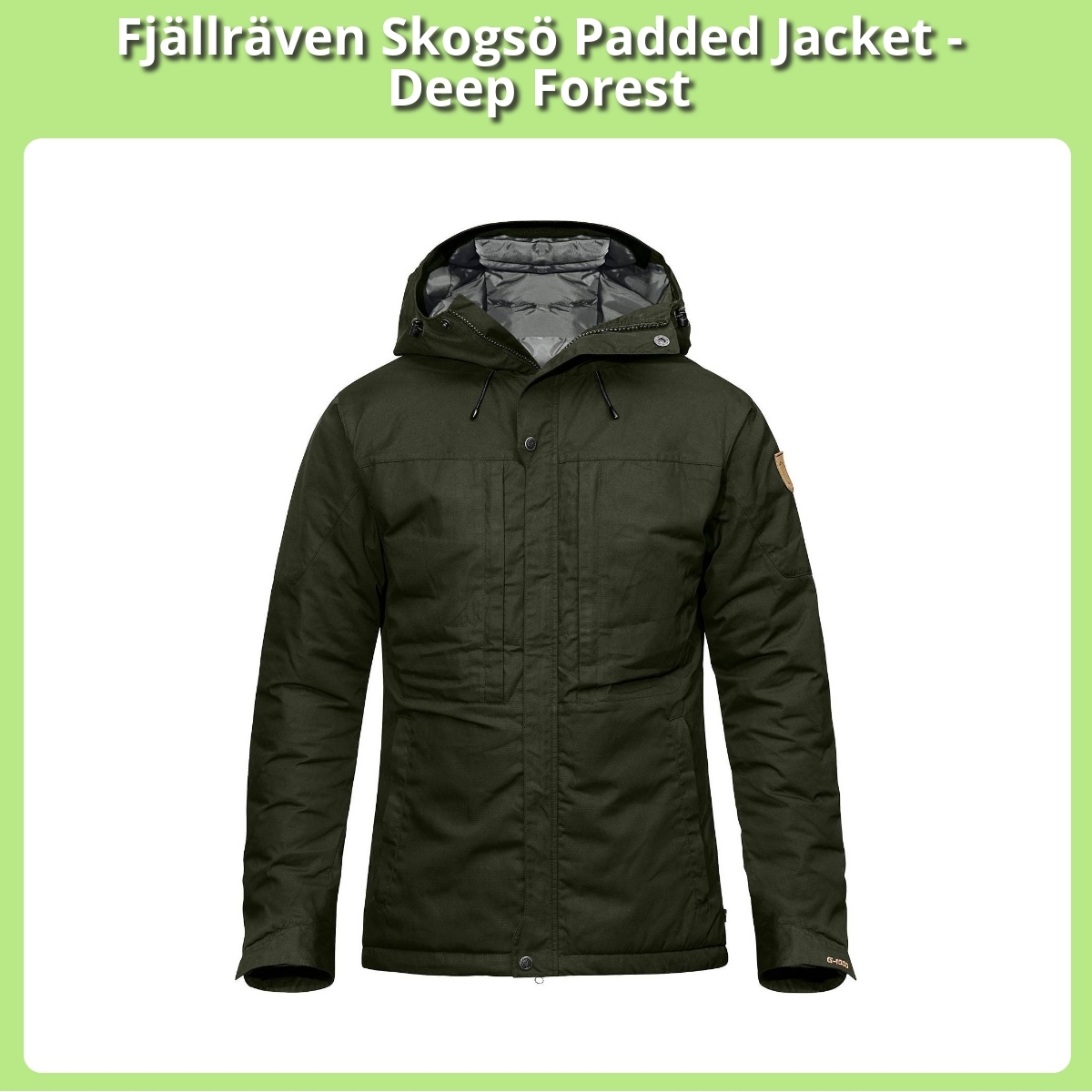 Anmeldelse af Fjällräven Skogsö Padded Jacket - Deep Forest