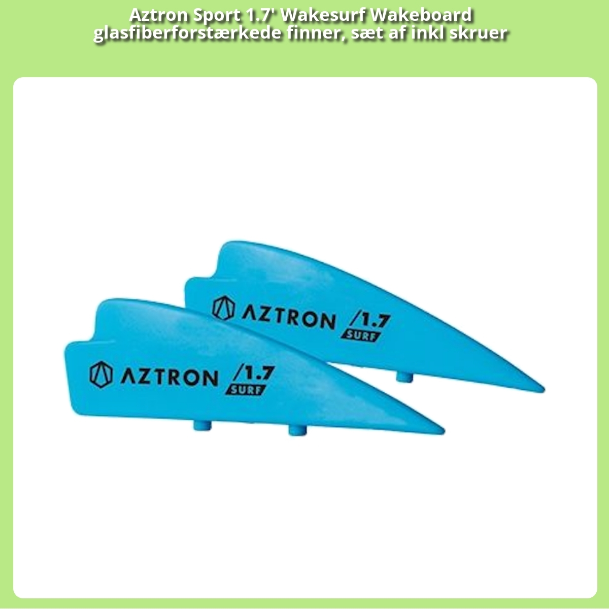 Anmeldelse af Aztron Sport 1.7' Wakesurf Wakeboard glasfiberforstærkede finner, sæt af inkl skruer