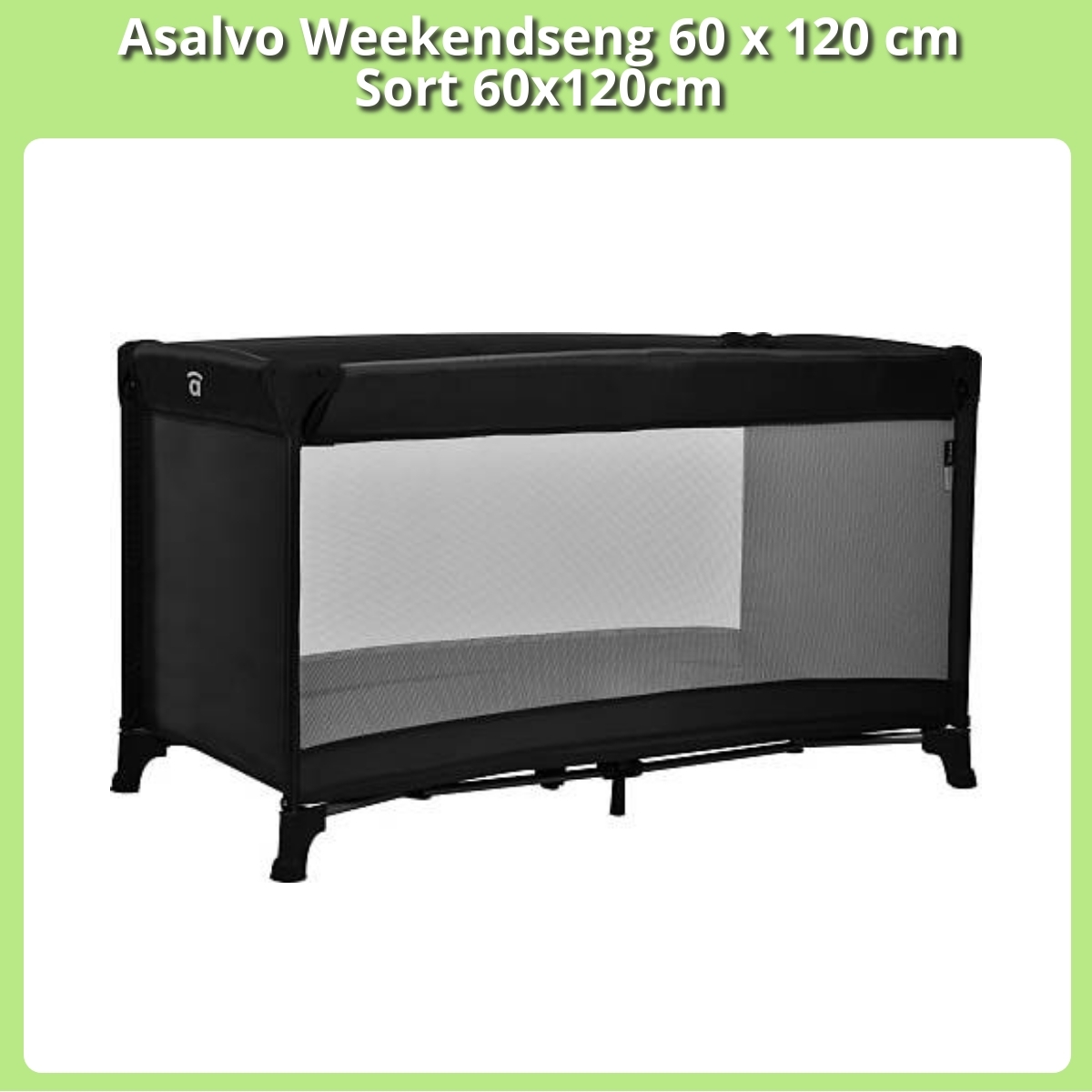 Anmeldelse af Asalvo Weekendseng 60 x 120 cm Sort 60x120cm