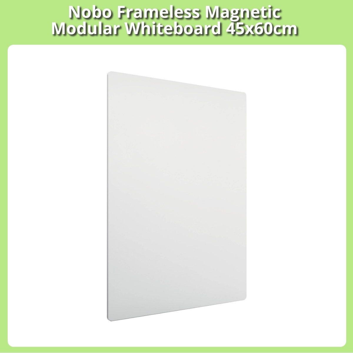 Anmeldelse af Nobo Frameless Magnetic Modular Whiteboard 45x60cm