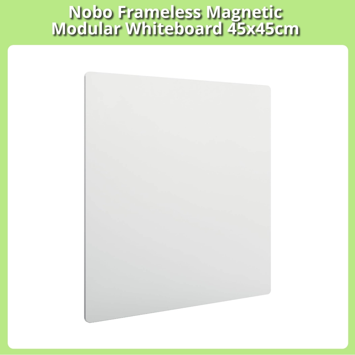 Anmeldelse af Nobo Frameless Magnetic Modular Whiteboard 45x45cm