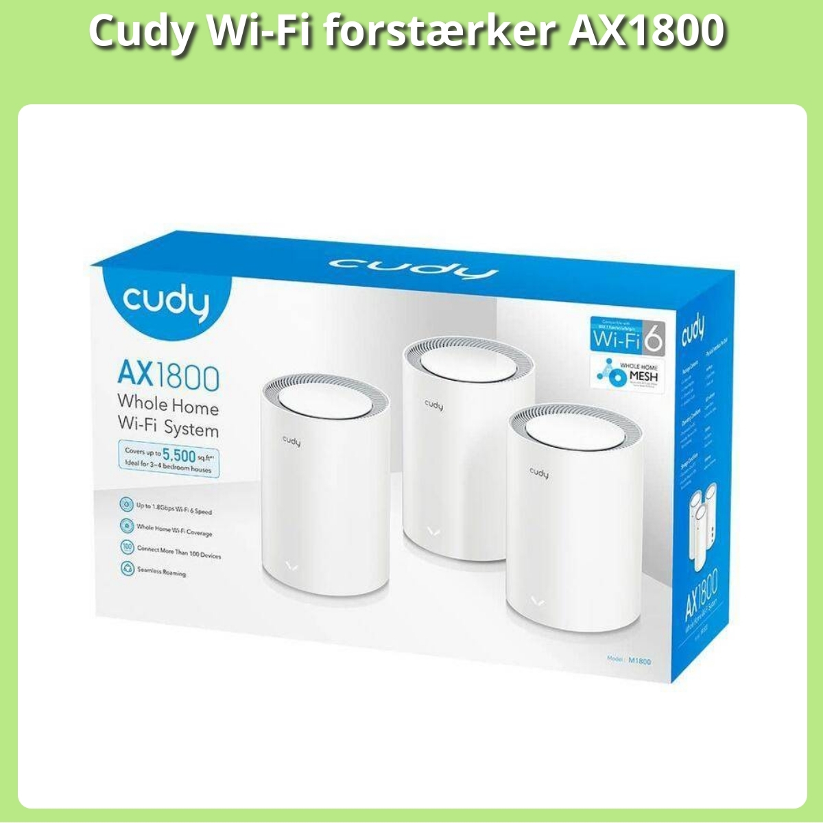 Anmeldelse af Cudy Wi-Fi forstærker AX1800