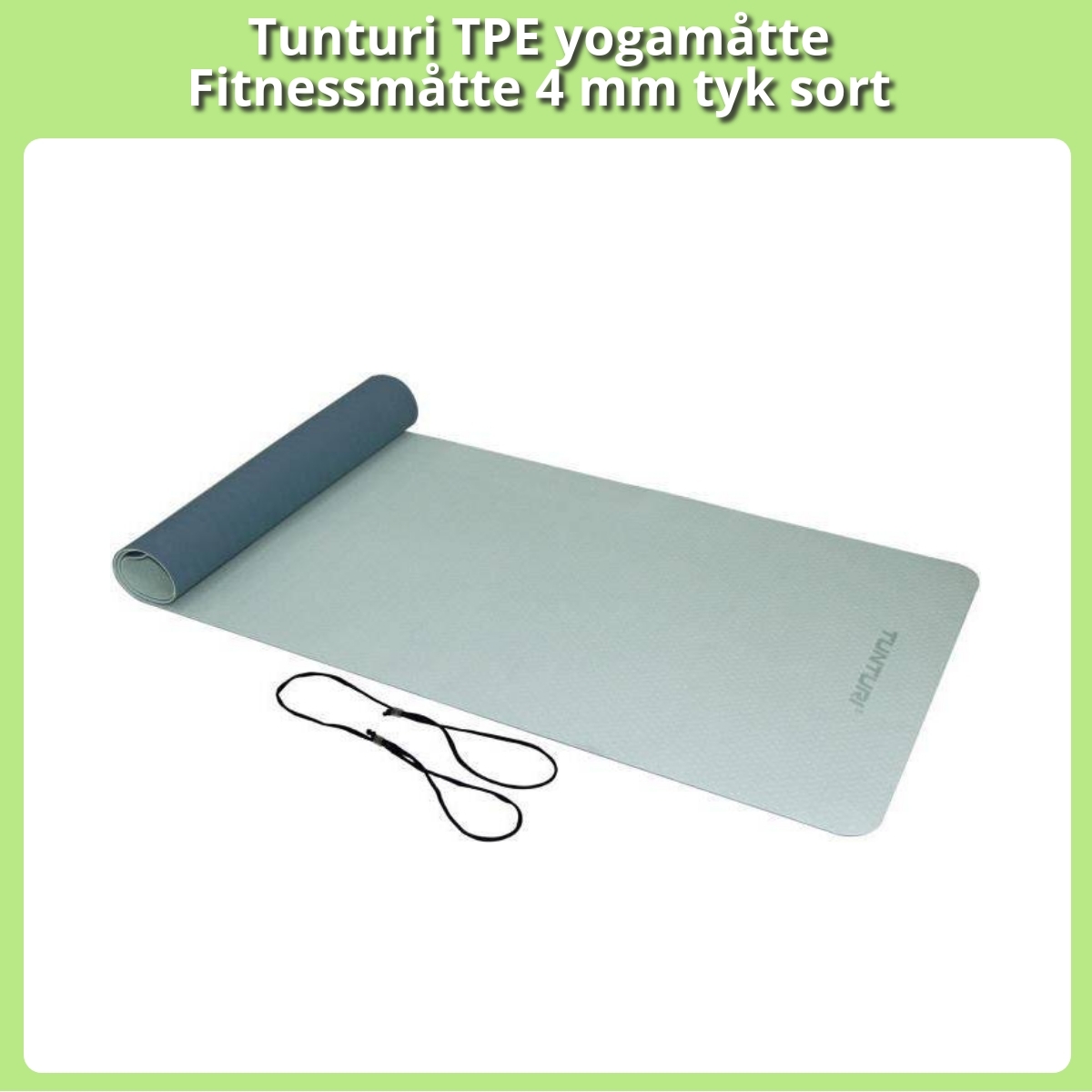Anmeldelse af Tunturi TPE yogamåtte Fitnessmåtte 4 mm tyk sort