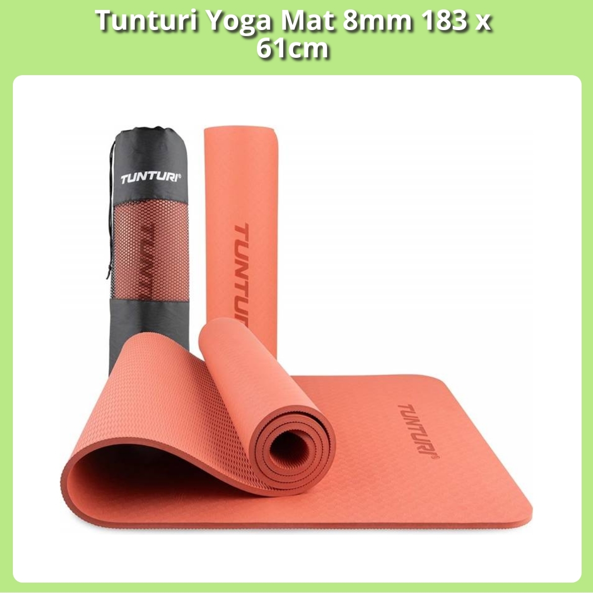 Anmeldelse af Tunturi Yoga Mat 8mm 183 x 61cm